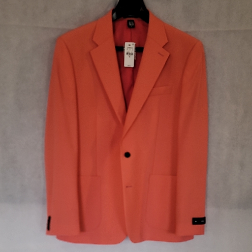 Express Men's Vibrant Orange Blazer